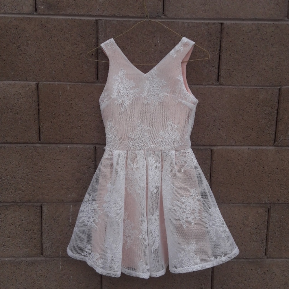 girl's miss behave fit & flare dress